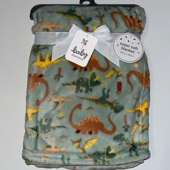 Baby Starters Bedding Dinosaur Baby Boy Blanket Trex Triceratops